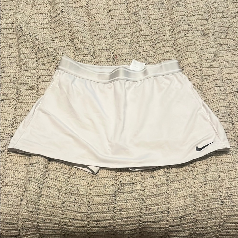 Nike White Satin Skirt